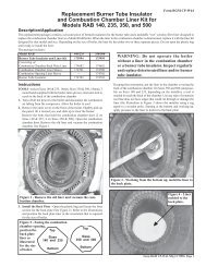 Replacement Burner Tube Insulator and Combustion Chamber Liner