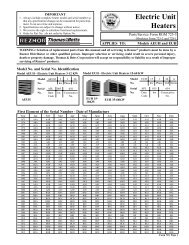 Electric Unit Heaters