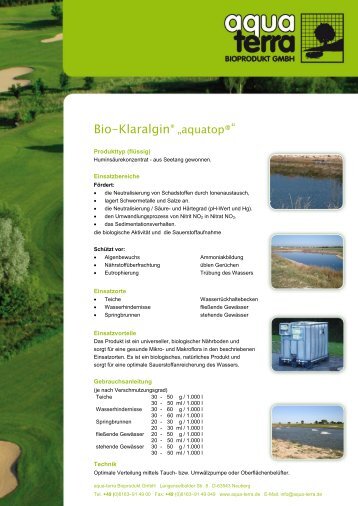 Produktdatenblatt als PDF ansehen (71KB) - aqua-terra Bioprodukt ...