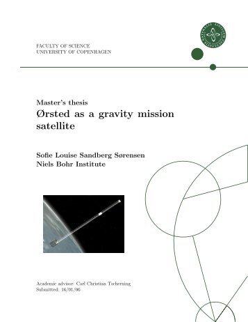 Master's thesis Ørsted as a gravity mission satellite