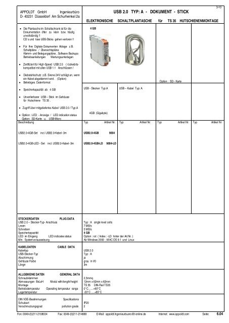 complete Catalog - Appoldt GmbH