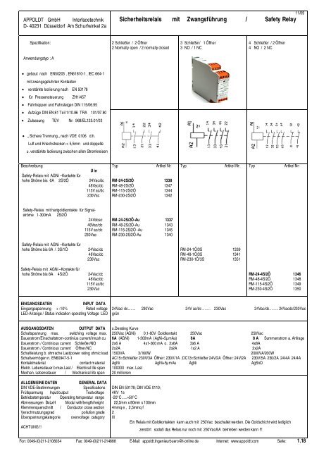 complete Catalog - Appoldt GmbH