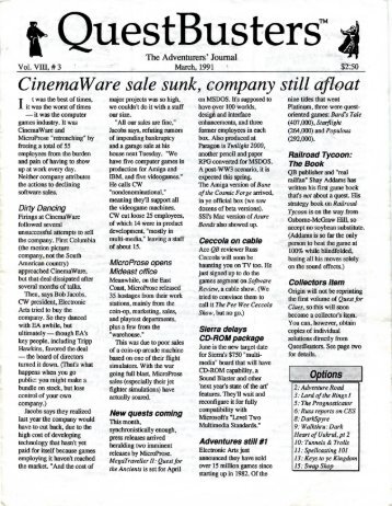 QuestBusters - Museum of Computer Adventure Game History