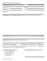 Senior Design Project Proposal Form