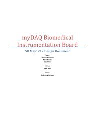 myDAQ Biomedical Instrumentation Board - Senior Design
