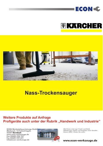 Nass-Trockensauger - ECON Werkzeuge