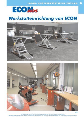 Lager- und Werkstatteinrichtung - ECON Werkzeuge