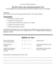 Evaluation Form - Illinois Health Care Association