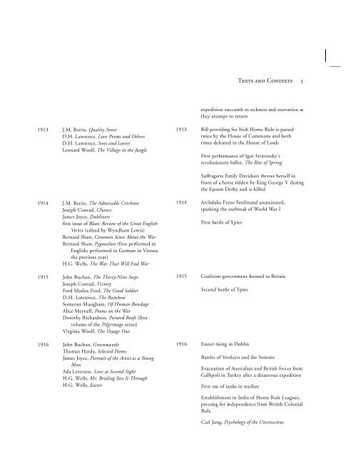 A Chronological Chart - Broadview Press Publisher's Blog