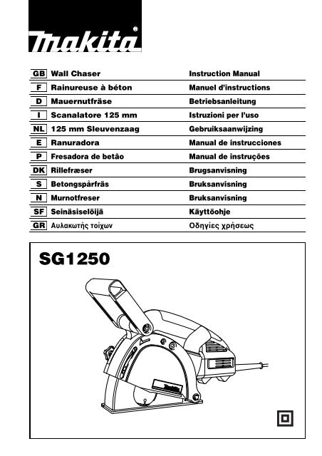 Manual de instrucciones - Makita