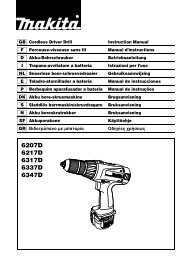 Manual de instrucciones - Makita