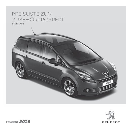 Zubehör-Preisliste - Services - Peugeot