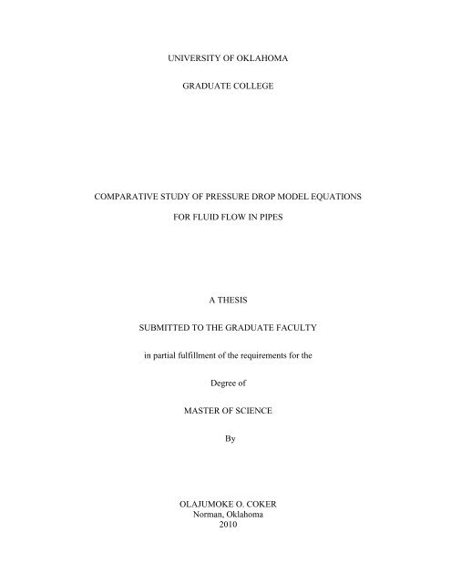 University of oklahoma graduate college comparative study