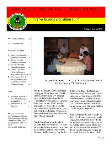 Newsletter August Issue - AATL