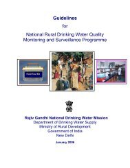 Guidelines for National Rural Drinking Water Quality Monitoring and ...