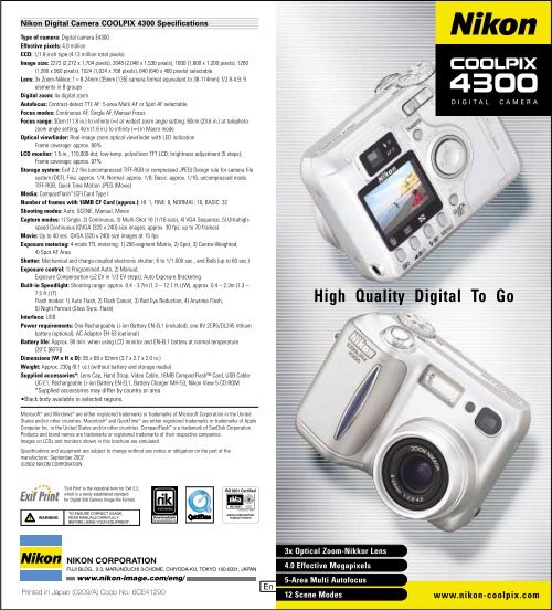 High Quality Digital To Go - Nikon