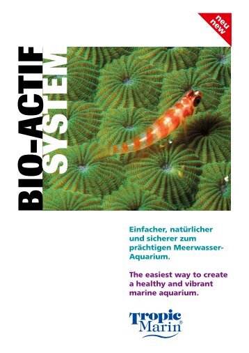 Flyer Tropic Marin BIO-ACTIF System - aqua united Gmbh