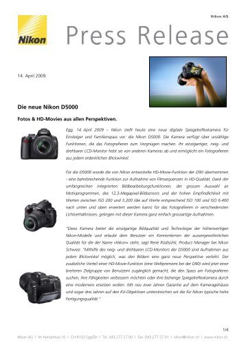 PDF Version herunterladen - Nikon