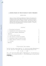 A SIMPLE PROOF OF THE INVARIANT TORUS THEOREM