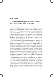 Sylvie Patron Le narrateur et l'interprétation des termes déictiques ...