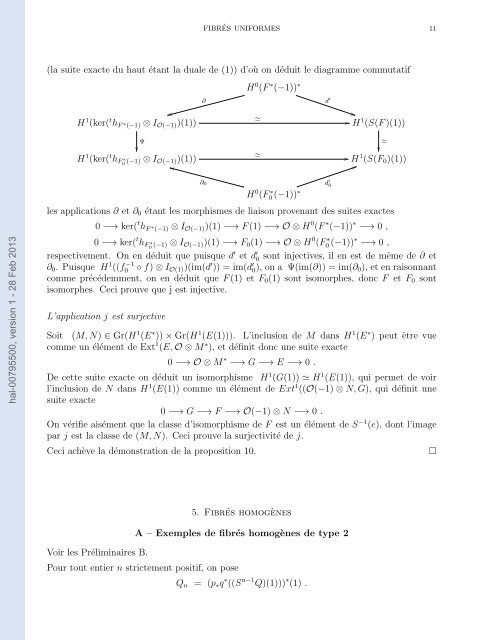 1. Introduction 1 2. Préliminaires 4 3. Fibrés uniformes s-stables 6 4 ...