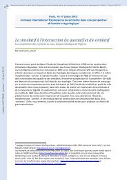 Le simulatif à l'intersection du quotatif et du similatif