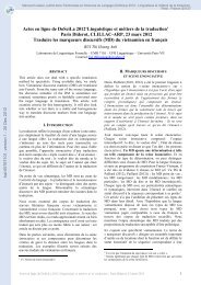 Actes en ligne de DoSciLa 2012 'Linguistique et métiers de la ...