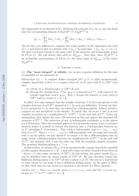A mass for asymptotically complex hyperbolic manifolds