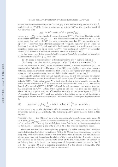 A mass for asymptotically complex hyperbolic manifolds