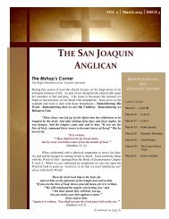 March 2013 Edition of The San Joaquin Anglican