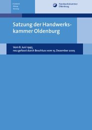 Satzung der Handwerks- kammer Oldenburg