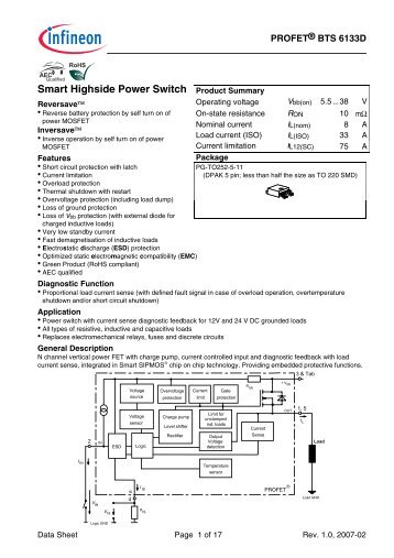Smart Highside Power Switch - Farnell