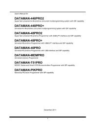 Dataman PIKPro Manual - Dataman Programmers Ltd.