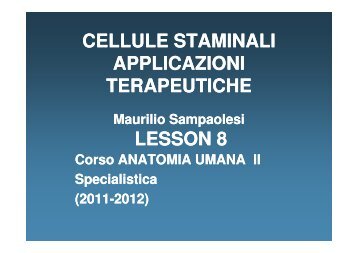 HematopoieticSC 25Oct2011 [modalità compatibilità].pdf - HUMAN ...