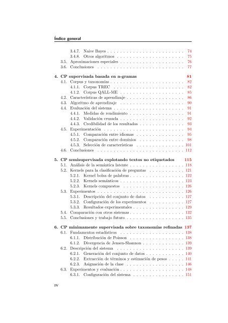 Tesis Doctoral Sistemas de clasificación de preguntas basados - gplsi