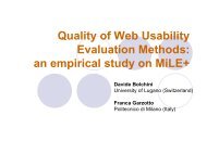 Quality of Web Usability Evaluation Methods - gplsi