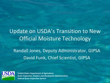 What is GIPSA's Unified Grain Moisture Algorithm (UGMA)?