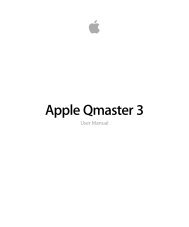 Apple Qmaster 3 User Manual - Help Library - Apple