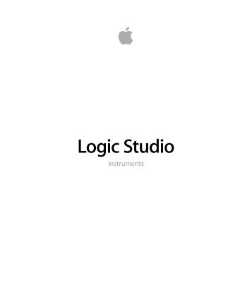 Logic Studio Instruments.pdf - Help Library - Apple