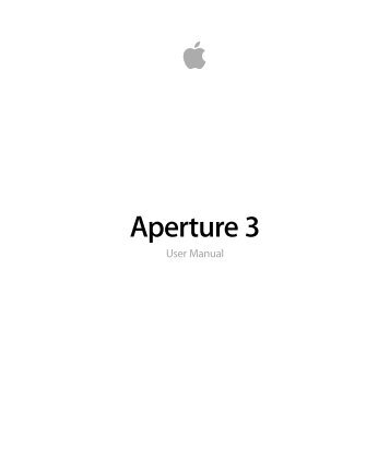 Aperture 3 User Manual - Help Library - Apple