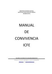 manual de convivencia icfe - Instituto de Casas Fiscales de Ejército