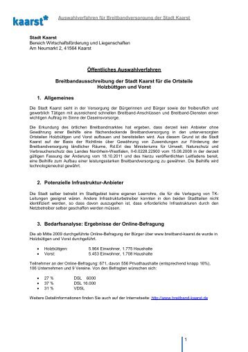 Breitband-Auswahlverfahren (Stand: 06.02.2012) - Breitband.NRW