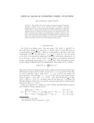 Critical values of symmetric power L-functions - Magma