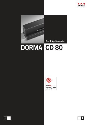 DORMA CD80 - dortechnik.cz