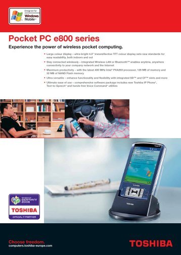 Pocket PC e800 series - Toshiba