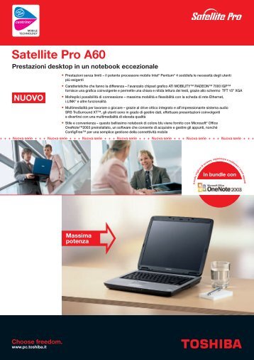 Download brochure Satellite Pro A60 - Toshiba