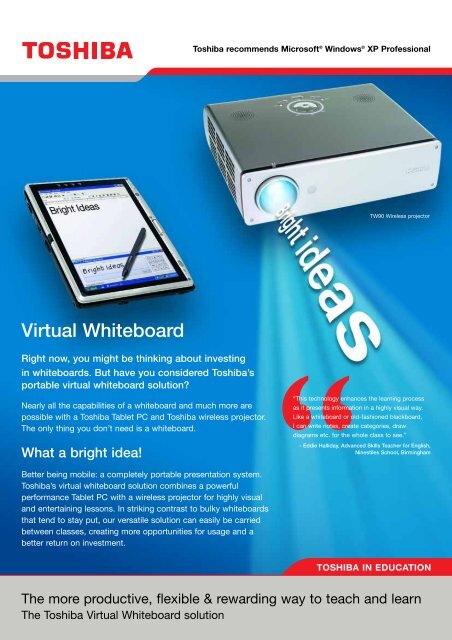 Virtual Whiteboard - Toshiba