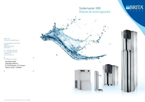 Sodamaster 200 Datenblatt - Aquawatt