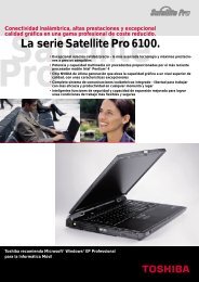 La serie Satellite Pro 6100. - Toshiba