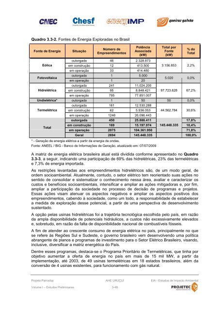 ESTUDO DE IMPACTO AMBIENTAL – EIA - Ibama